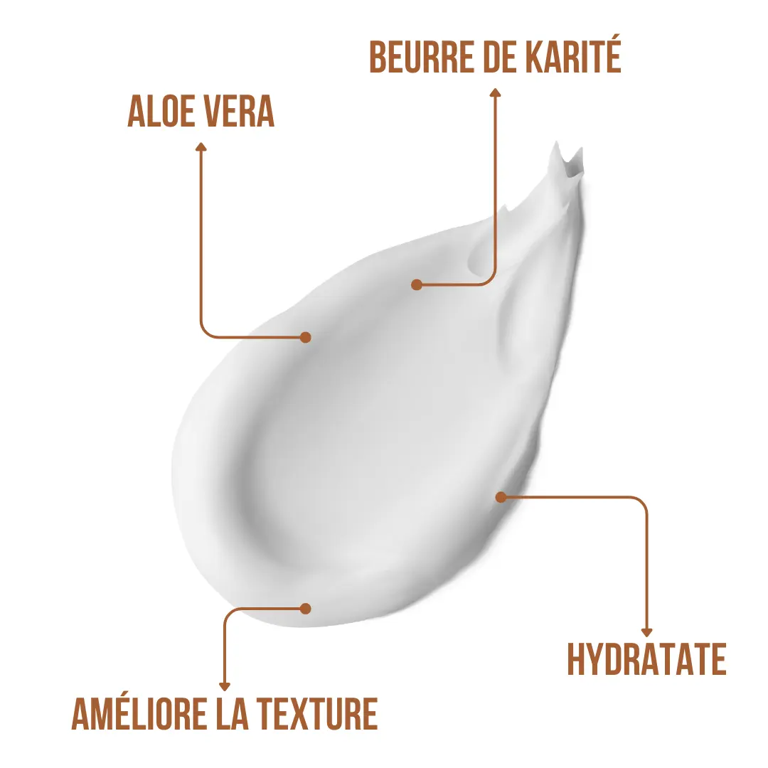 Masque à l'Aloe Vera et au beurre de Karité C3 : une crème coiffante professionnelle avec de l'aloe vera, du beurre de karité, hydrate et améliore la texture des cheveux. Excellent rapport qualité/prix Dahlia Color. Dahlia Color Professionnel