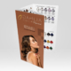 Une brochure pour Dahlia Color - Nuancier Professionnel présente une femme aux cheveux coiffés à côté d'un nuancier présentant différents échantillons de couleurs de cheveux. Dahlia Color Professionnel