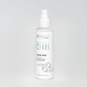 Un flacon blanc de Masque Pro D18 Régénération Moléculaire 150ml - Soin capillaire Dahlia Color sur fond gris clair. Dahlia Color Professionnel